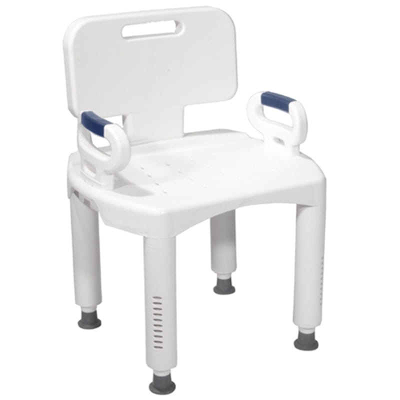 Bath bench with back